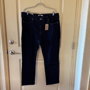 Levi's Women's Deep Indigo Straight Leg Jeans